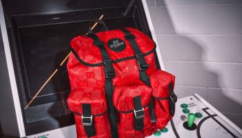 Gucci x 100 Thieves Gaming-Punched Backpack Capsule