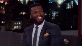 50 Cent during an appearance on ABC&apos;s &apos;Jimmy Kimmel Live!&apos;