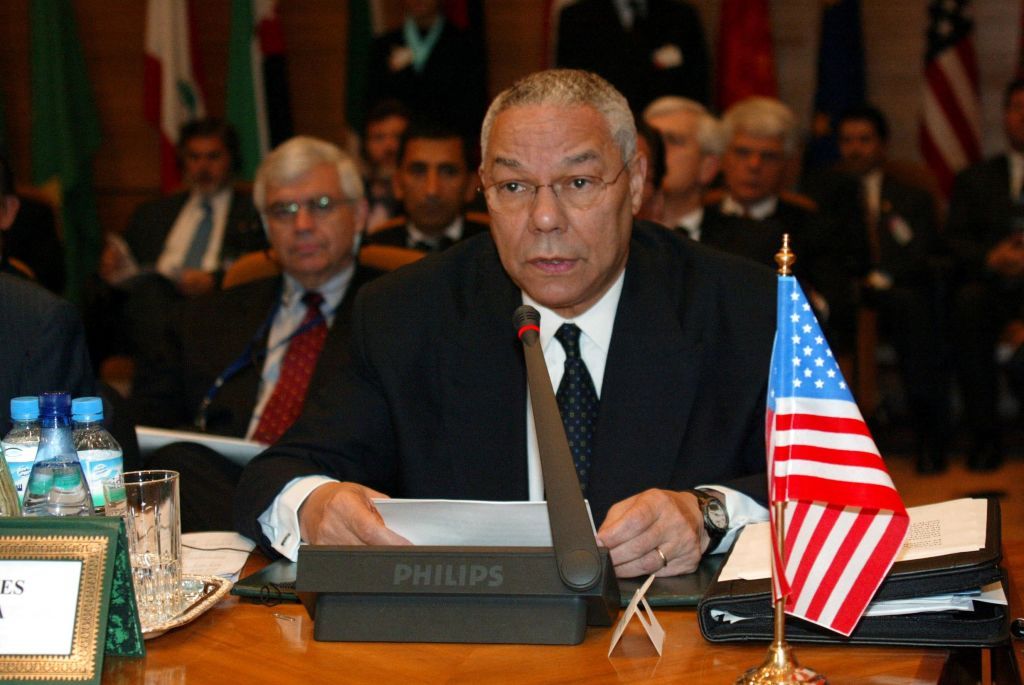 MOROCCO-MIDEAST-USA-FORUM-POWELL-BENAISSA