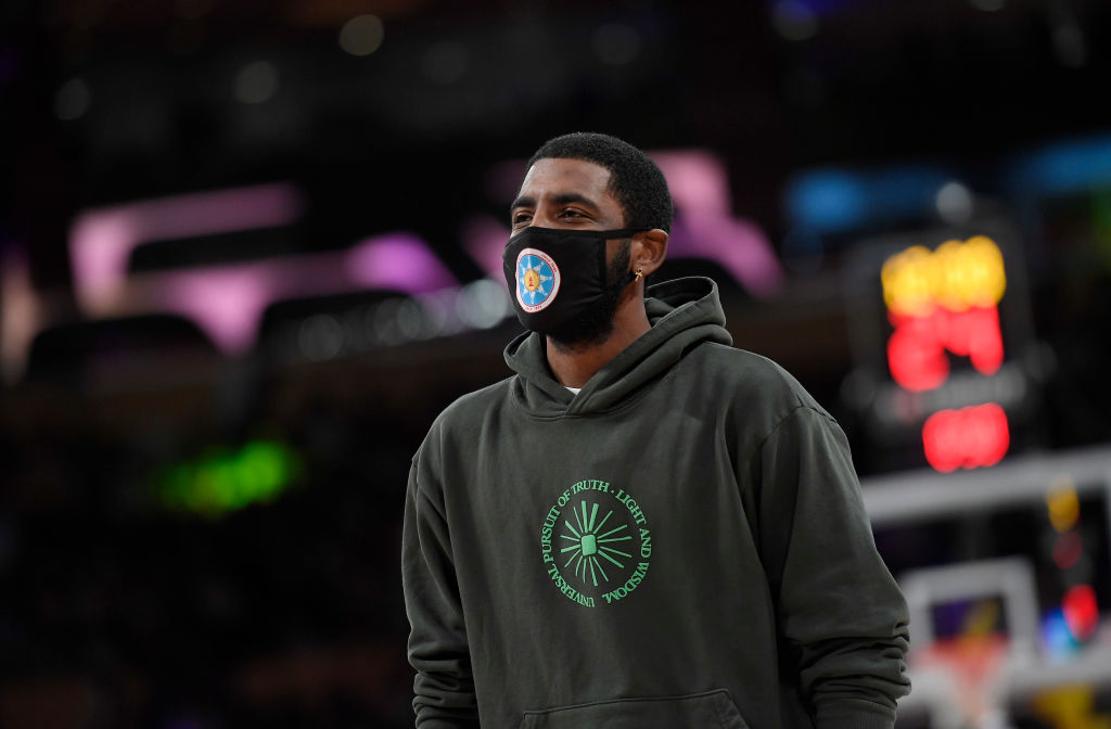 "Supporters" of Kyrie Irving Protest Outisde of Barclays Center