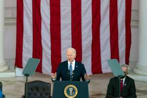 President Biden Visits Arlington Cemetery For Services Honoring Veterans Day