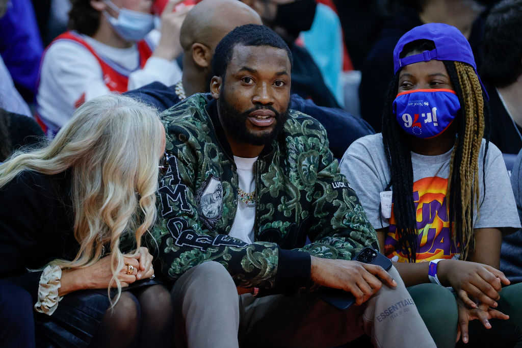 Meek Mill Crashes Philadelphia 76ers Press Conference Following Victory