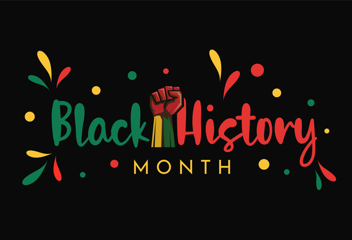 Black History Month background. Vector