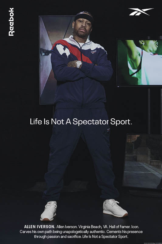 Allen Iverson Stars In Reebok “Life Is Not A Spectator Sport” Campaign