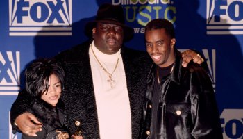 Notorious B.I.G. AKA Biggie Smalls Receives Billboard Music Award.