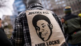 Protest Held After Announcement That No Charges Will Be Filed In Police Shooting Of Amir Locke