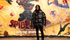 "Spider-Man: Into The Spider-Verse" Directors & International Voice Cast Attend Graffiti Photo Call In London