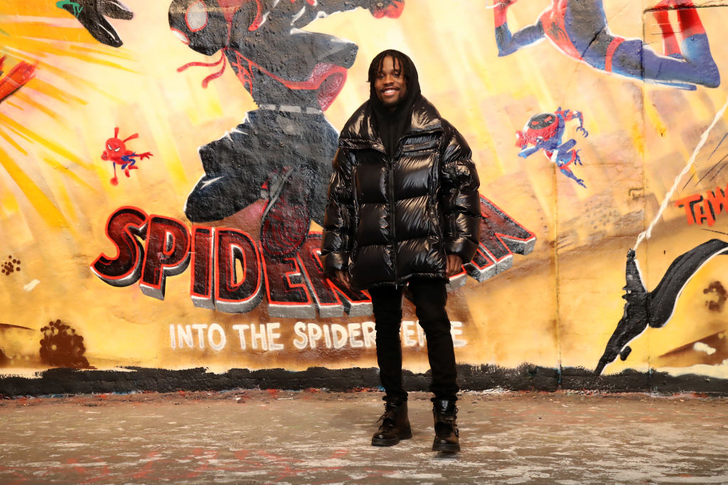 "Spider-Man: Into The Spider-Verse" Directors & International Voice Cast Attend Graffiti Photo Call In London