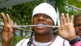 Rapper Chopper, of the MTV show "Making the Band 2," shows o