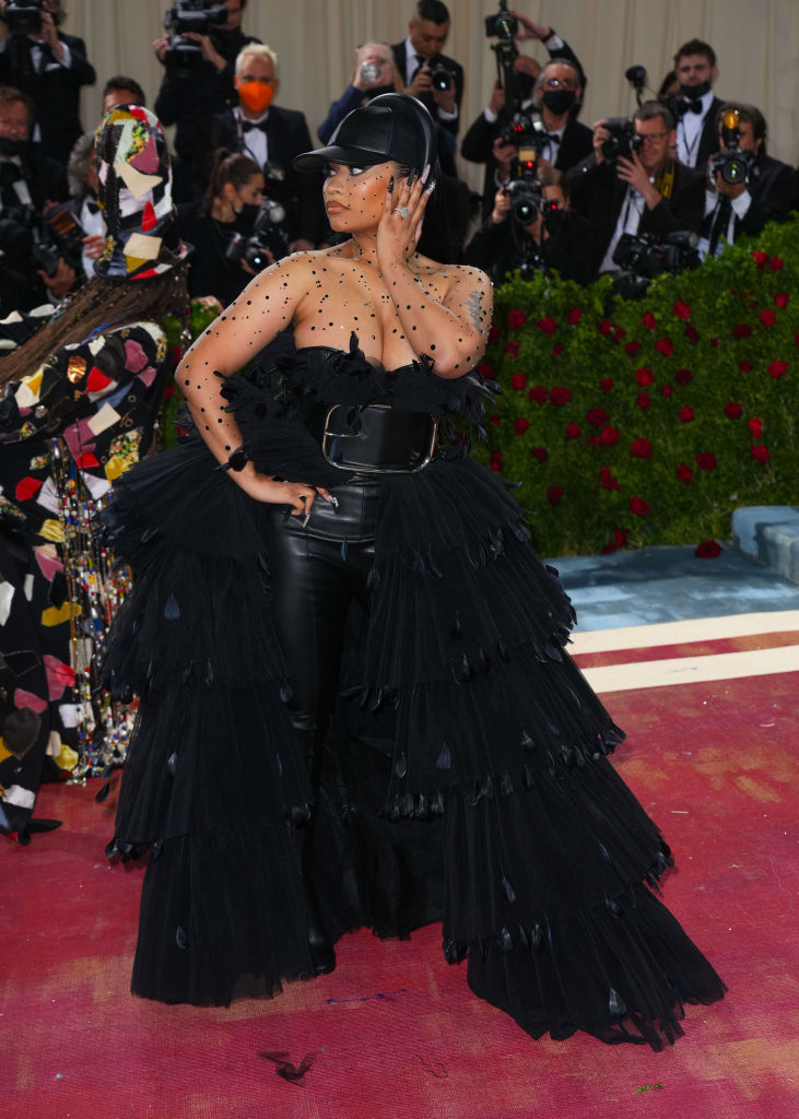 Nicki Minaj with a huge miss. Also, what is with the cap?