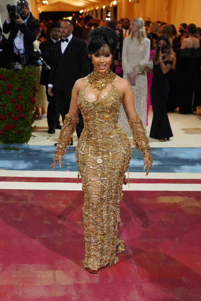 Cardi B looking absolutely golden.