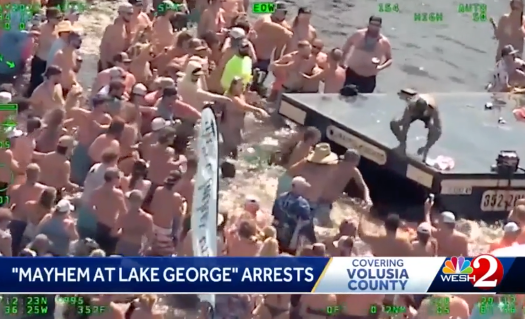 Lake George party fight