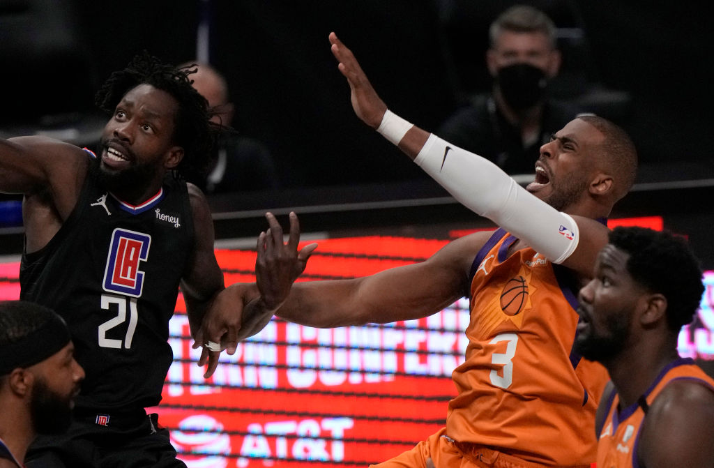 Phoenix Suns defeated the LA Clippers 130-103 during game six of a Western Conference finals NBA playoff basketball game and to advance to the NBA finals.