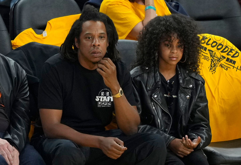 Blue Ivy Embarrassed By JAY-Z's PDA During NBA Finals Game