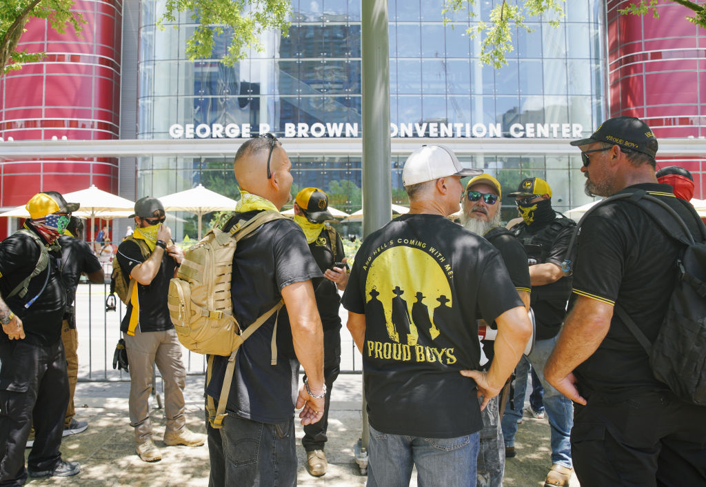 Protest outside of NRA convention in Texas