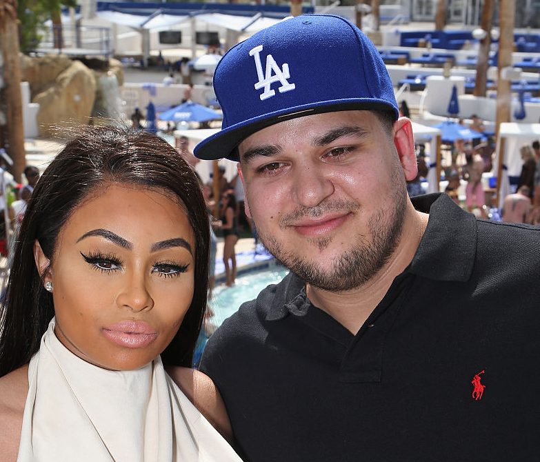 Rob Kardashian And Blac Chyna At Sky Beach Club
