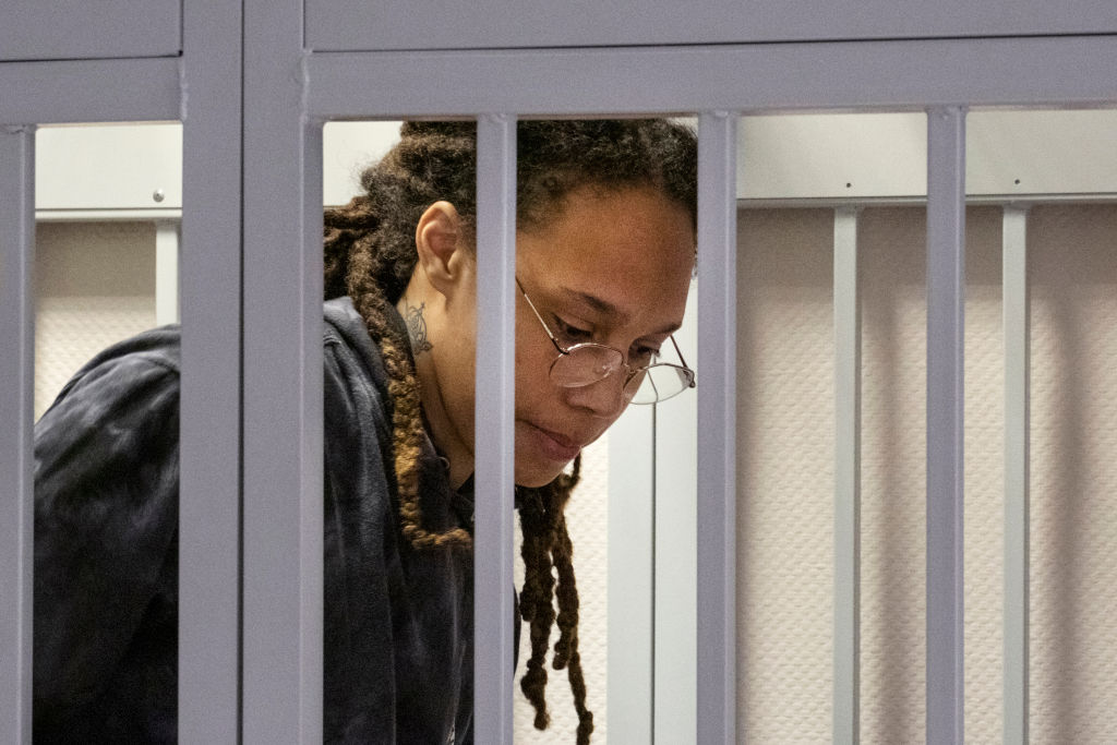 MOSCOW, RUSSIA - JULY 26: Brittney Griner in Russian court in M