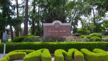 Florida A&M University entrance sign.