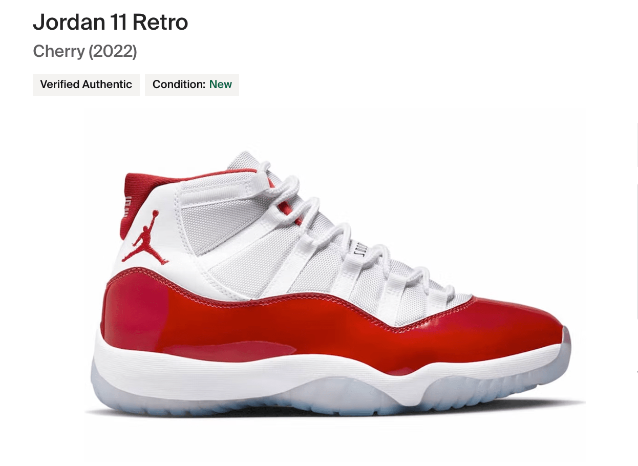 StockX x Air Jordan 11 Cherry