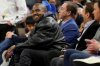 Kanye West and son watch game with Golden State Warriors co-owners
