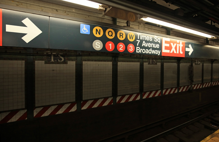 Times Square Subway Station - Manhattan, New York City.