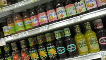Bottles of drinks for sale in Publix Grocery Store