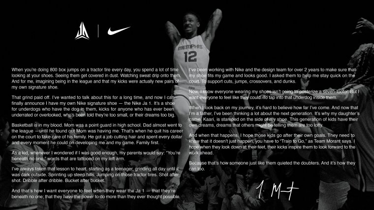 Ja Morant x Nike Ja 1