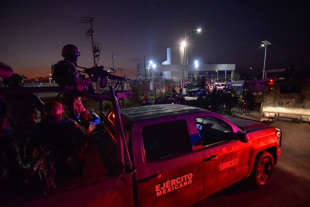 Drug kingpin Ovidio Guzmán arrives at Maximum Security Prison El Altiplano, Mexico