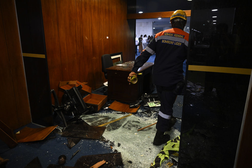Rioters For Former President Jair Bolsonaro Storm Brazil’s Congress, Supreme Court