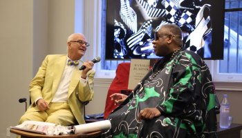 Manolo Blahnik Fleeting Gestures and Obsessions Book Conversation with Andre Leon Talley, Spring Summer 2016, New York Fashion Week, America - 11 Sep 2015