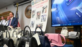 Suffolk County District Attorney Raymond Tierney Announces Indictments in Balenciaga Purse Thefts