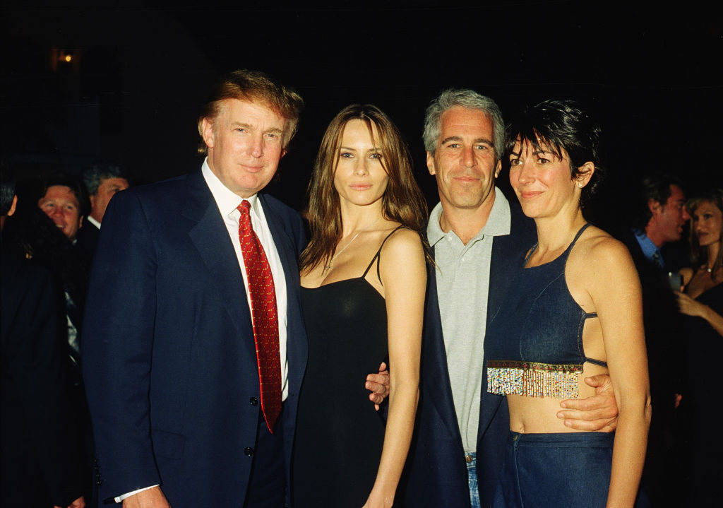 Trump, Knauss, Epstein, & Maxwell At Mar-A-Lago
