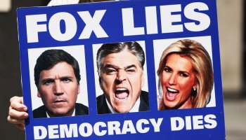 Liberal Activists Demonstrate Outside Of Fox News In New York