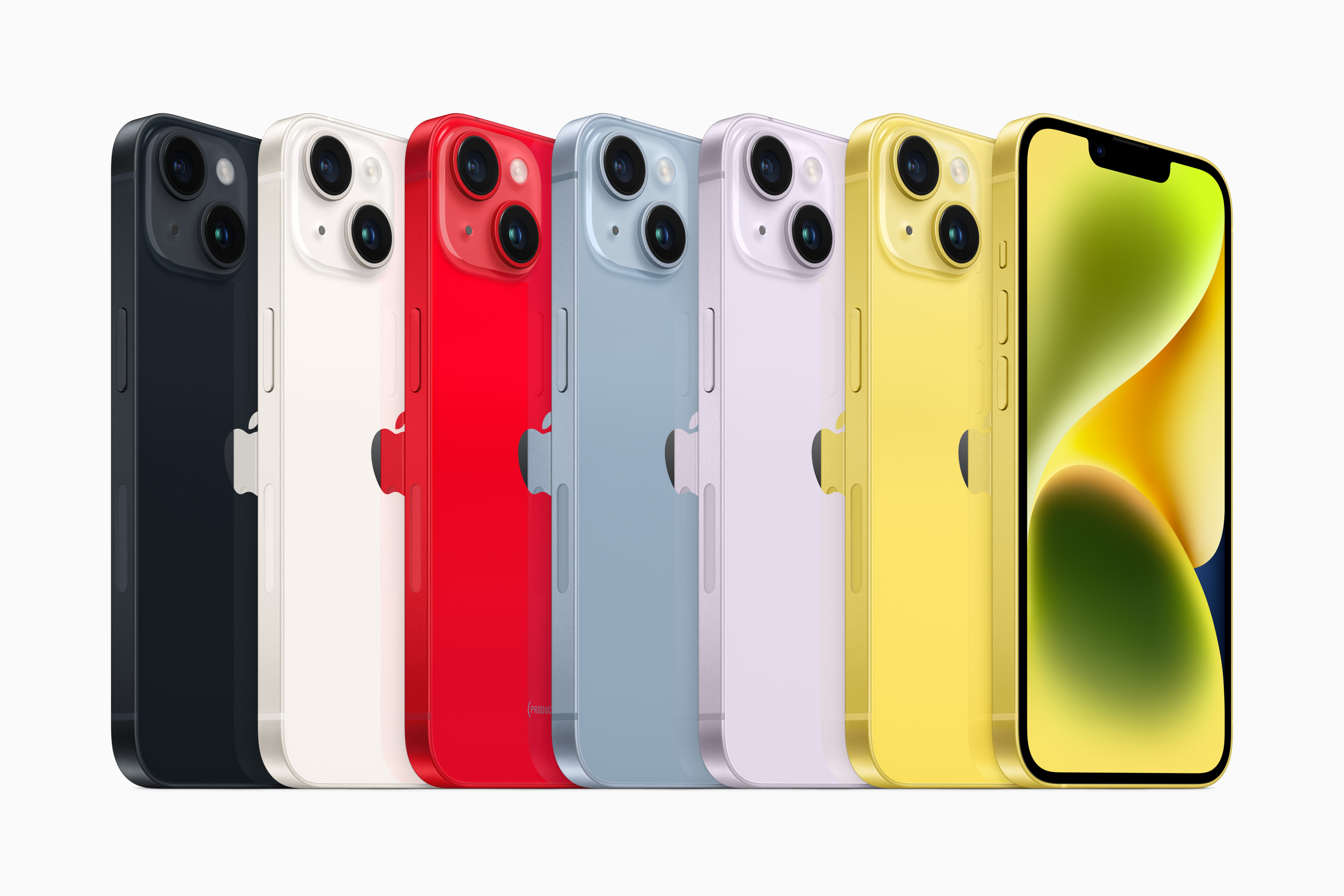 Yellow iPhone 14 and iPhone 14 Plus