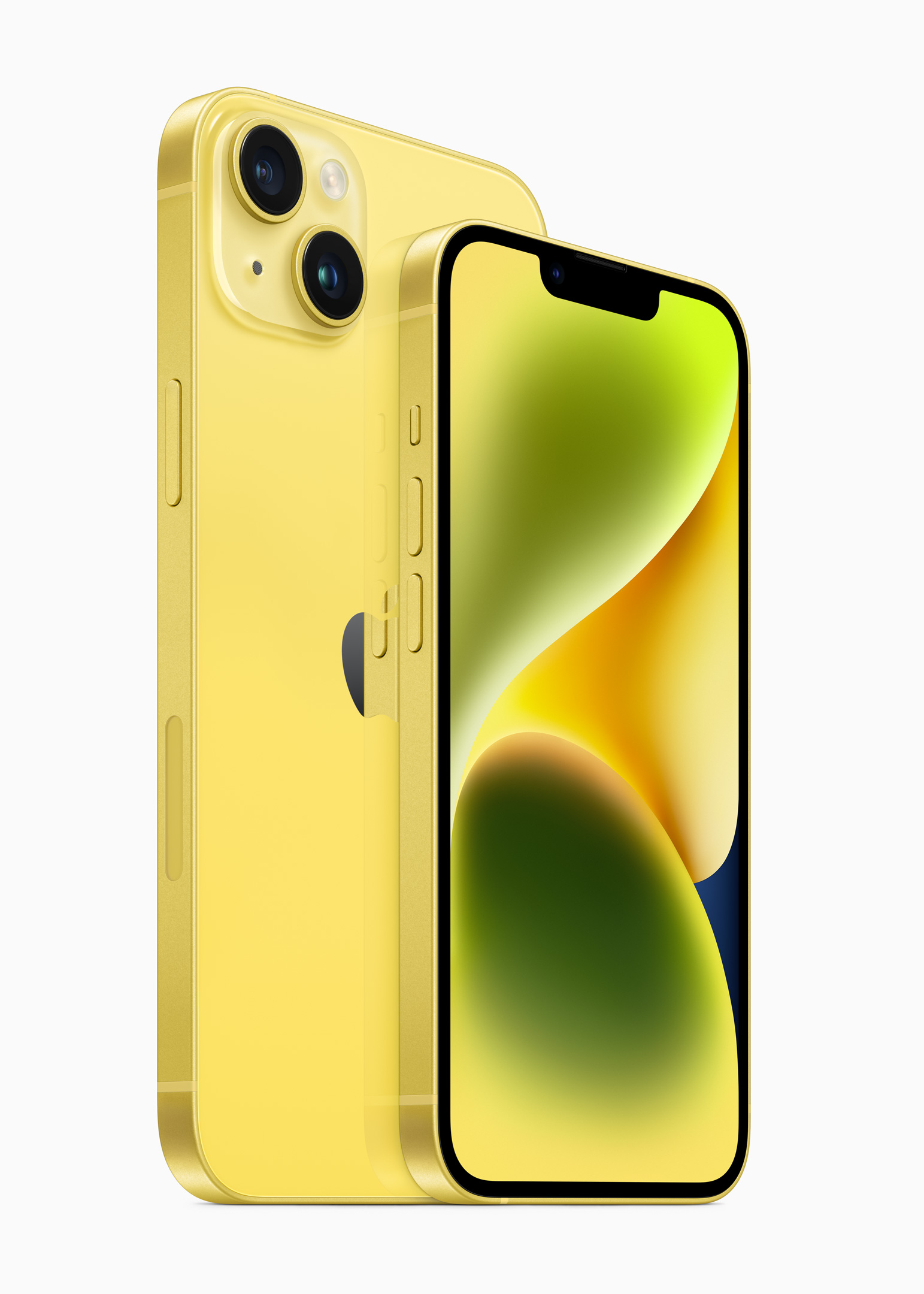 Yellow iPhone 14 and iPhone 14 Plus