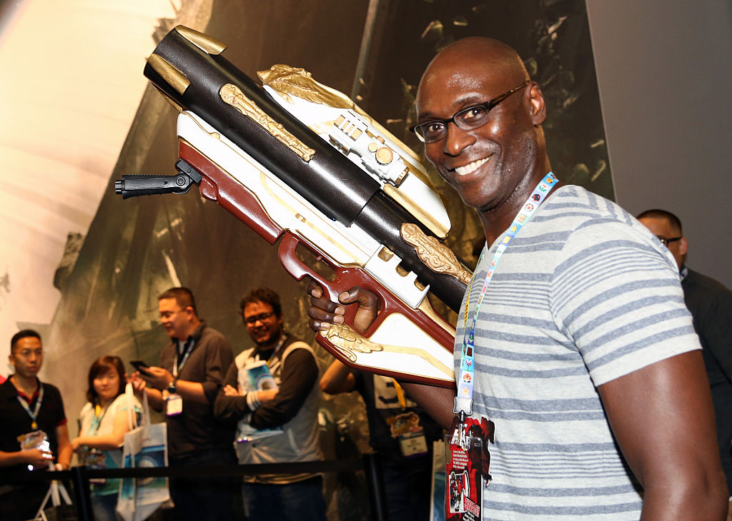 Lance Reddick Visits Destiny Booth At E3 2015 In Los Angeles