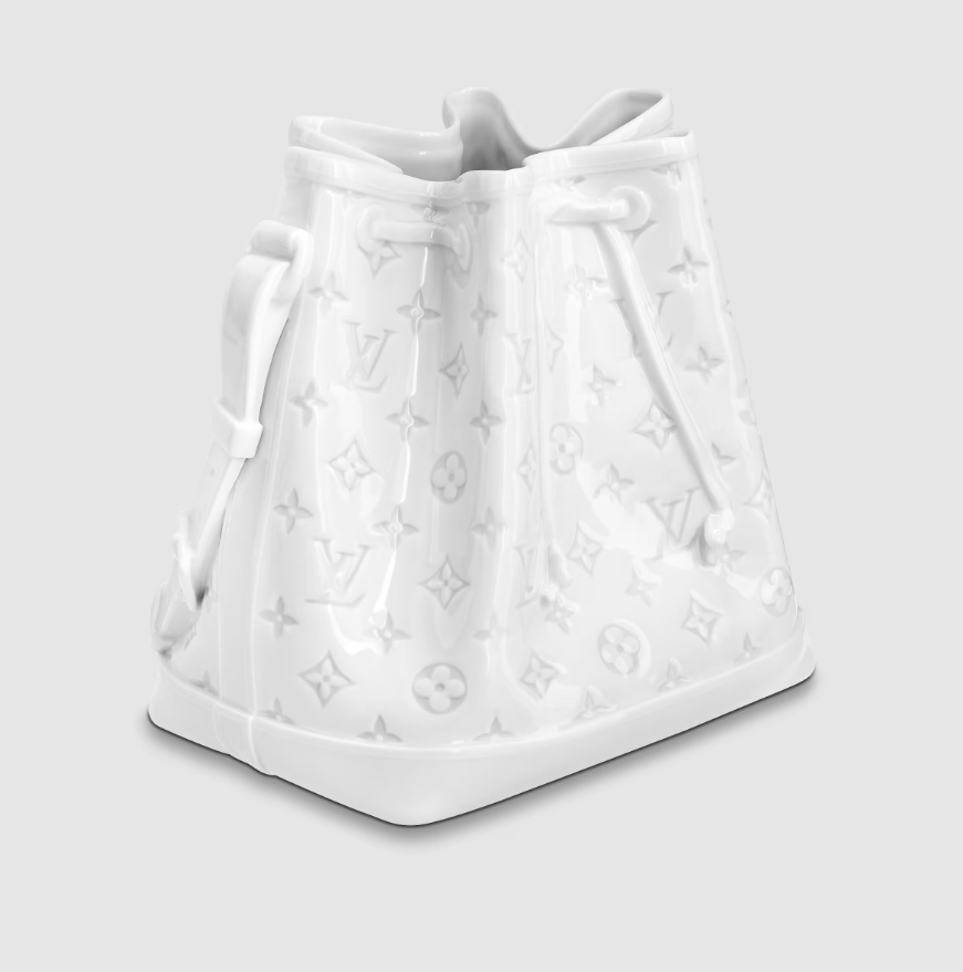 Porcelain Vase Petite Boite Chapeau Monogram - Art of Living