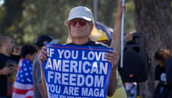 Trump Supporters Hold Beverly Hills Freedom Rally