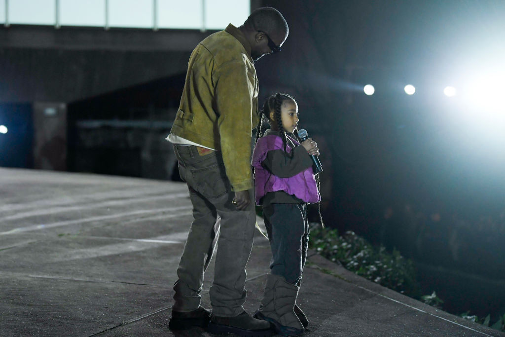 North West Dresses As Ye’s “Dropout Bear” For Halloween