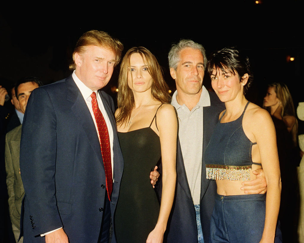 Trump, Knauss, Epstein, & Maxwell At Mar-A-Lago