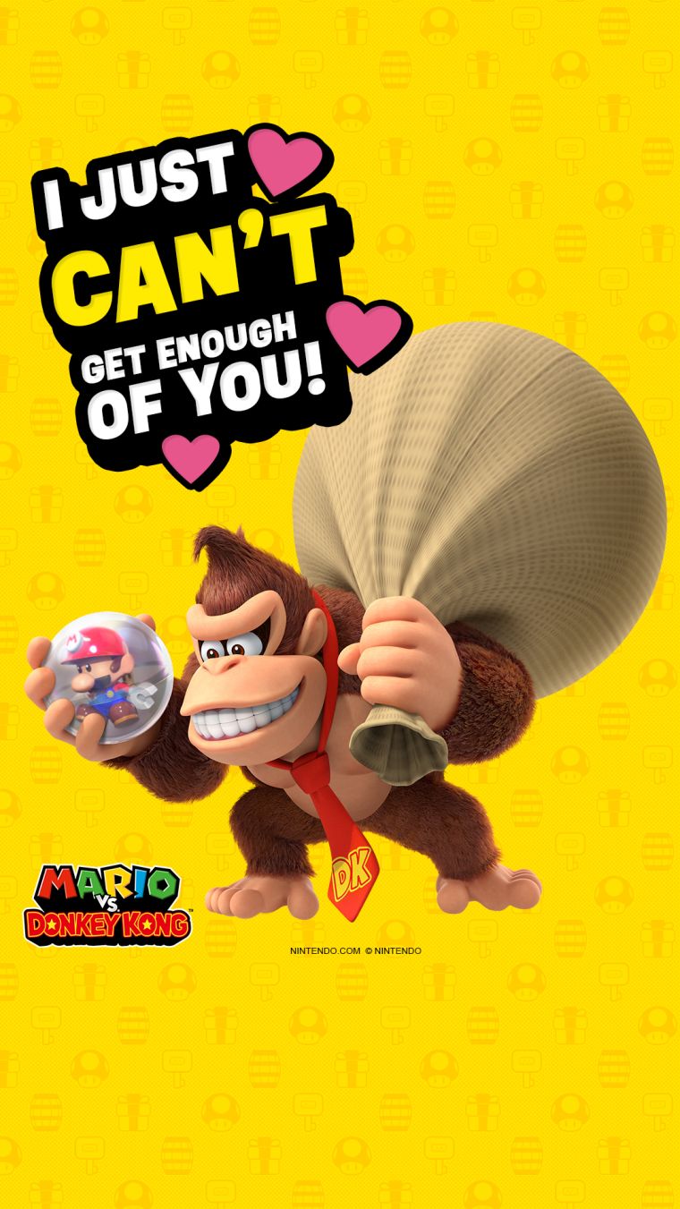 Mario vs. Donkey Kong Valentines Day eCards
