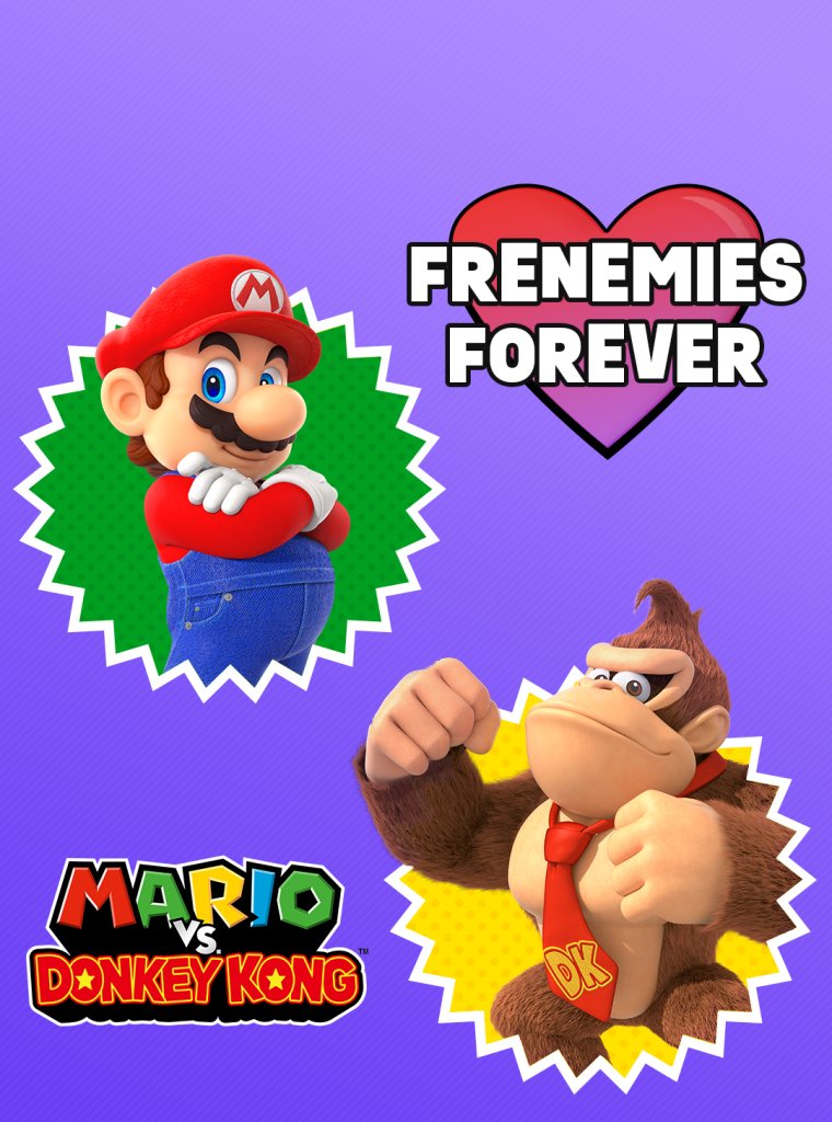 Mario vs. Donkey Kong Valentines Day eCards