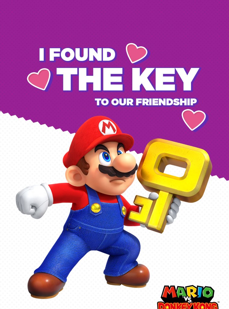 Mario vs. Donkey Kong Valentines Day eCards