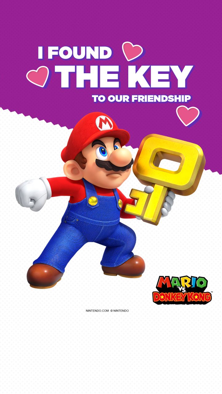 Mario vs. Donkey Kong Valentines Day eCards