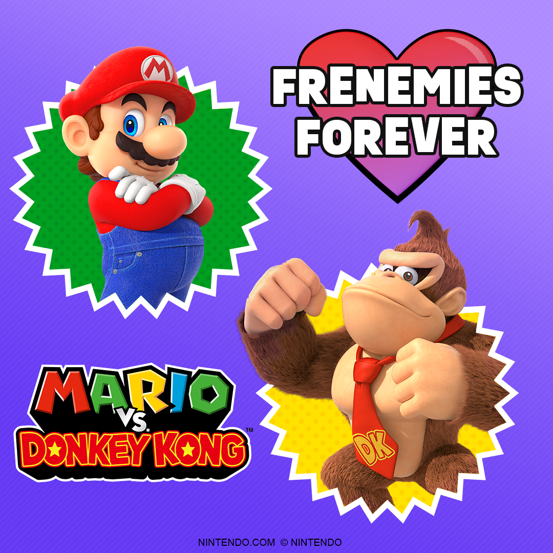 Mario vs. Donkey Kong Valentines Day eCards