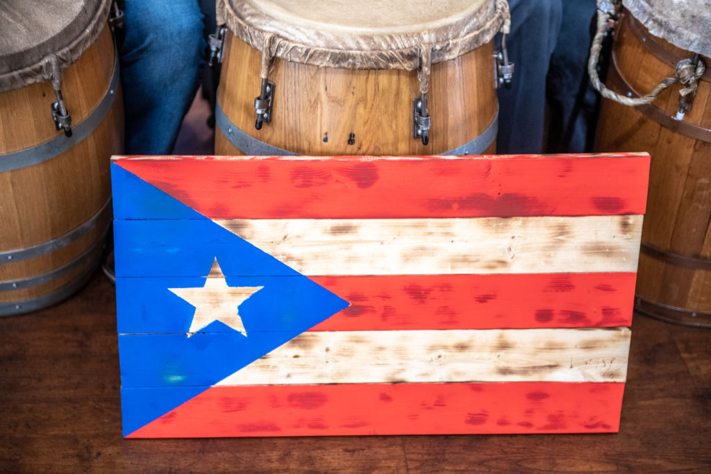 People gather to enjoy the music and dance of Cultura Planera, a Puerto Rican bomba y plena tradition, Sandy Spring, Maryland, USA
