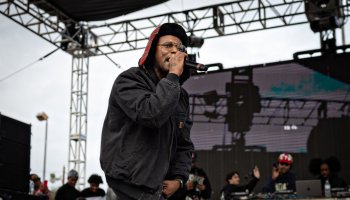 Top Dawg Entertainment (TDE) throws its 10th annual toy drive and concert featuring SZA, Jay Rock, YG and other TDE artists performing followed by a gift giveaway to kids in the Nickerson Gardens housing projects