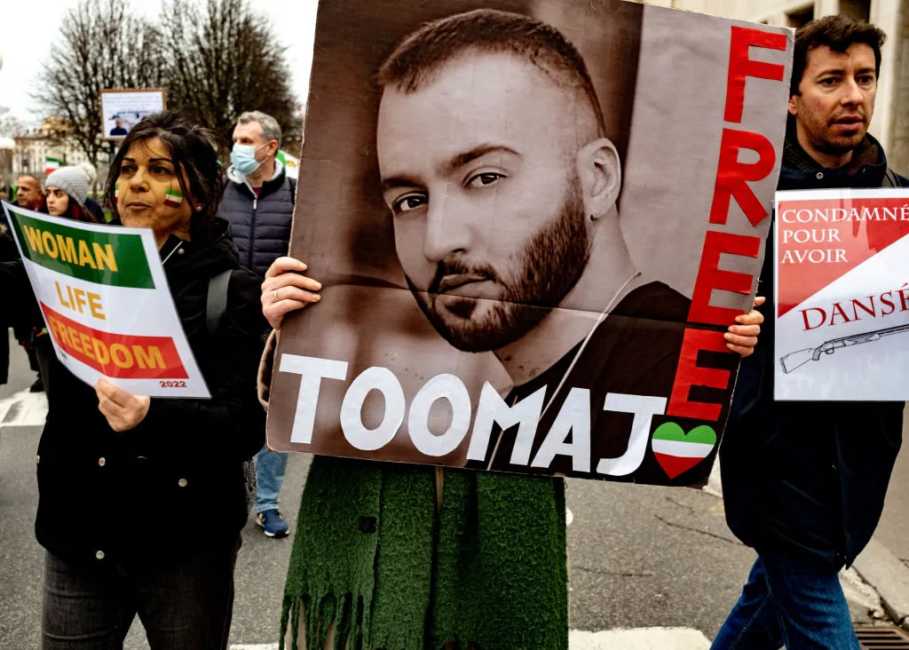 Manifestation des Iraniens à Lyon