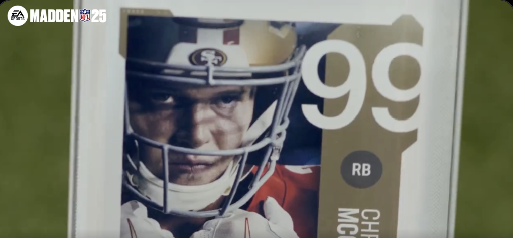 Christian McCaffrey Returns To 99 Club In 'Madden NFL 25'