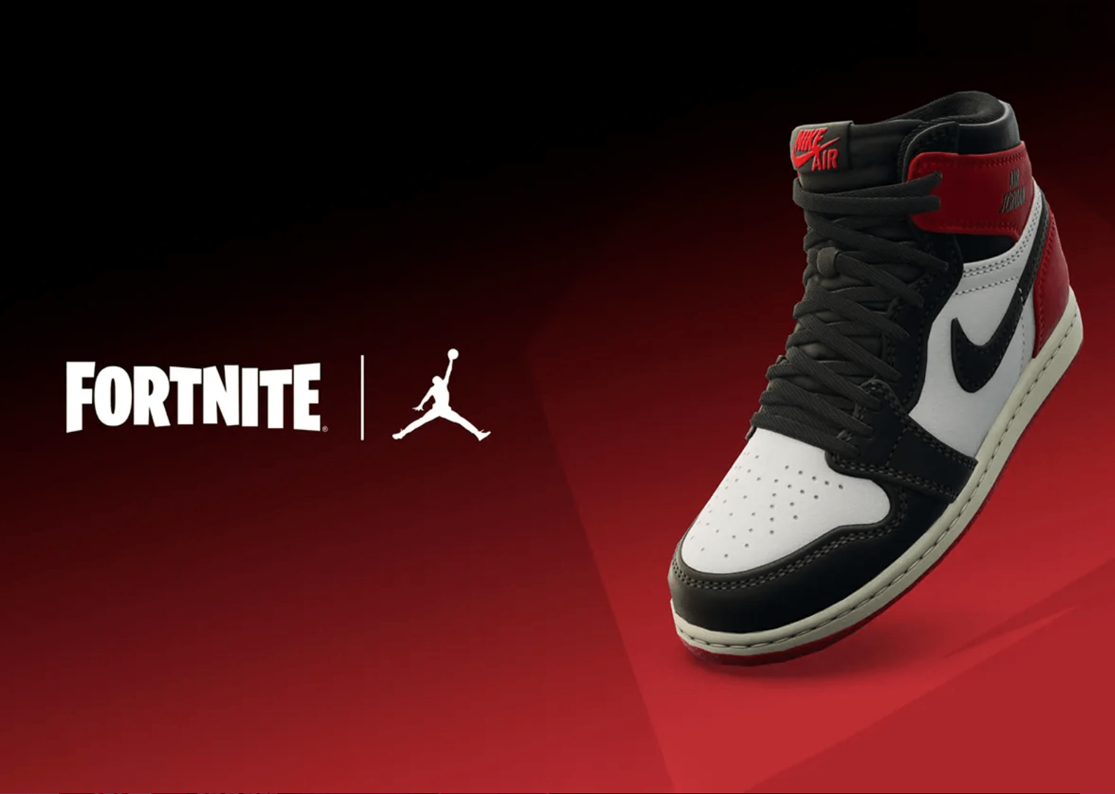 The Air Jordan 1 Black Toe Reimagined Is Coming Back In Fortnite The Air Jordan 1 Black Toe Reimagined Is Coming Back In Fortnite